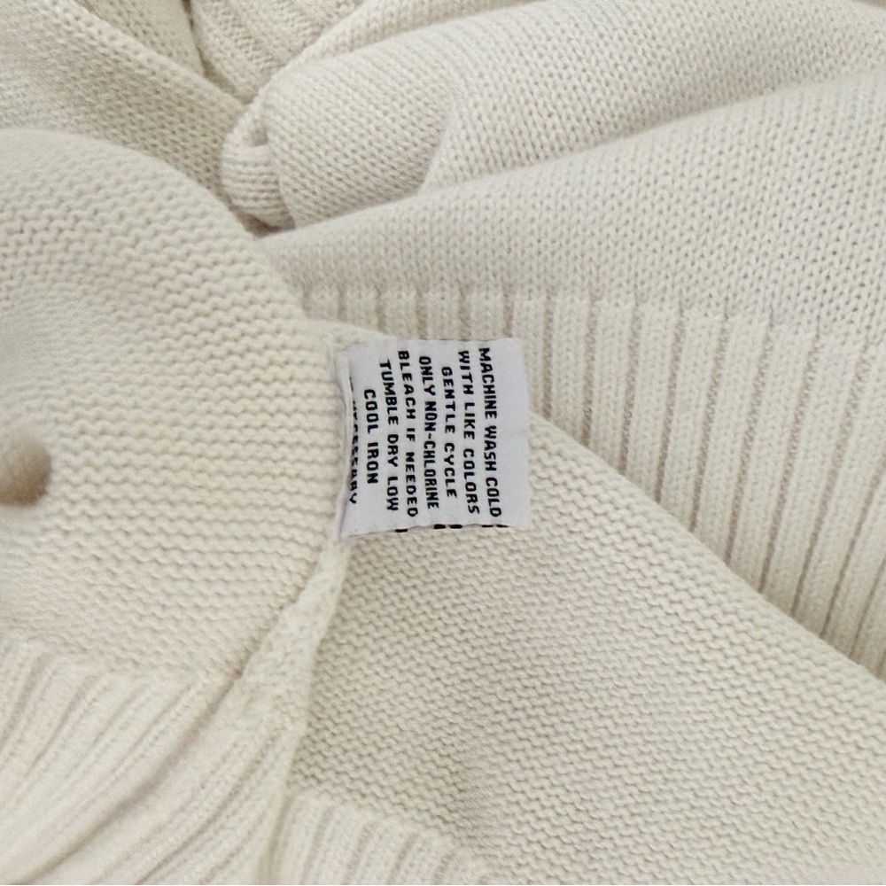 525 AMERICA Women’s White Off Shoulder Pullover Cotton Sweater With Strap Sz XS - Picture 6 of 6